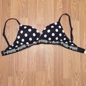 PINK Polka Dot Bra